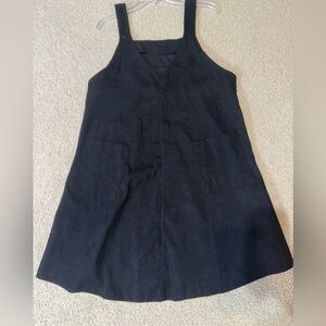 Womens Corduroy Sleeveless Dress with Pockets